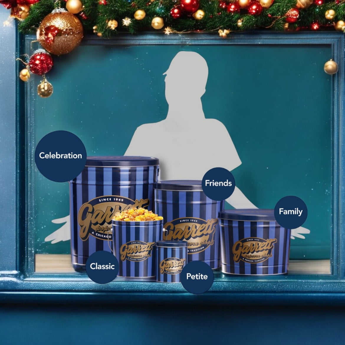 Garrett Popcorn (Limited tin designed only x'mas season, it unique gift)