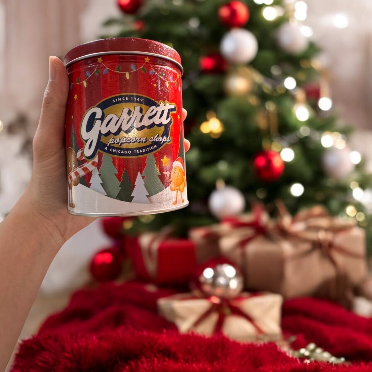Garrett Popcorn (Limited tin designed only x'mas season, it unique gift)