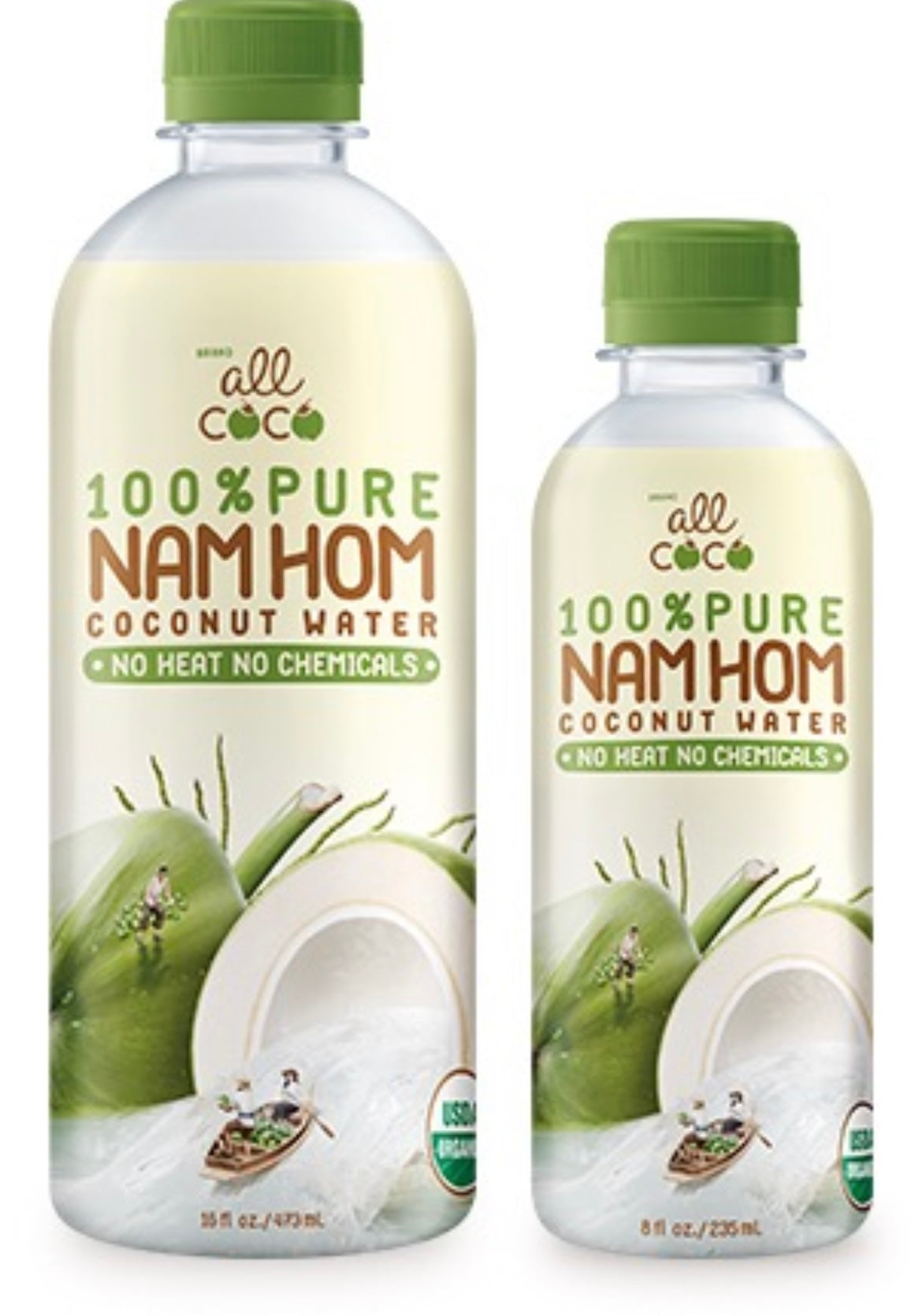 🥥 Nam Hom Coconut Water 473ml (Large Bottle)