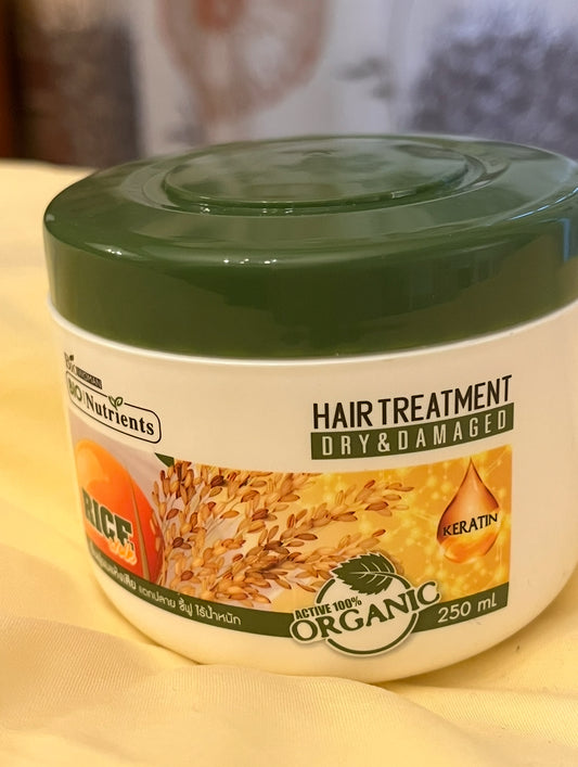 Organic Rice Hair Treatment – For Dry & Damaged Hair (250ml)